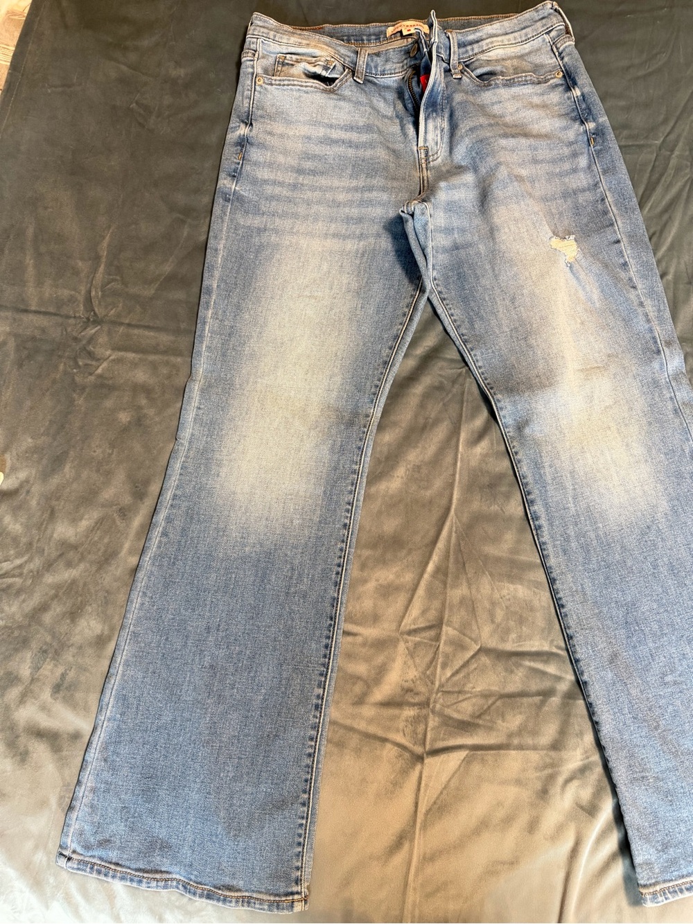 Lucky Brand Light Blue Bootcut Jeans with Subtle Distressing